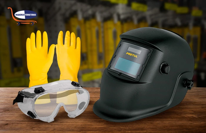 Artículos de seguridad (guantes, gafas, cascos)